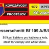 Kovozavody Prostejov EX036 Canopy&wheel mask Bf 109 A/B/C/D 1/72