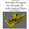 Lf Model 3D7248 Artouste III Engine w/ tropical filters (LF) 1/72