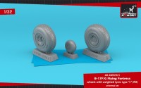 Armory ARAW32321 Boeing B-17G Flying Fortress wheels with weighted tyres type "c" 1/32