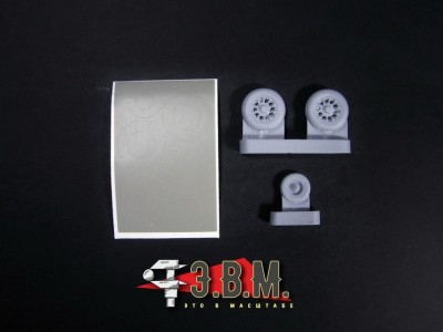 ЭВМ RS48034 F-16C/D Block 30 колеса шасси 1/48