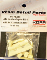 Kora Model DS72239 Late bomb adapter ER 4 & 4x SC50 for Fw-190F 1/72