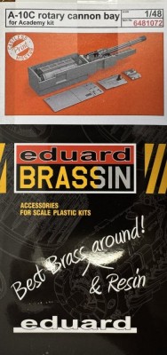 Eduard 6481072 BRASSIN A-10C rotary cannon bay PRINT (ACAD) 1/48