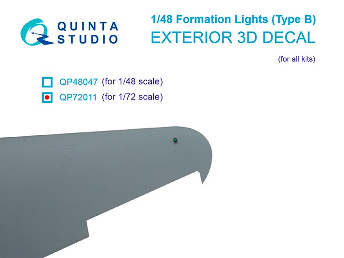 Quinta Studio QP72011 Навигационные Огни (Тип B) (для всех моделей) 1/72