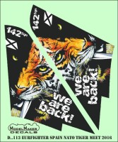 Model Maker Decals D48113 Spanish Typhoon NATO Tiger Meet 2016 (includes sheet 112 stencils) 1/48