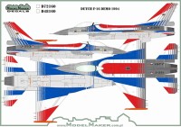 Model Maker Decals D72160 Dutch General-Dynamics F-16A Fighting Falcon Demo 1994 1/72
