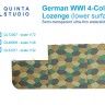 Quinta studio QL48008 Германский WWI 4-цветный Лозенг (нижние поверхности) 1/48