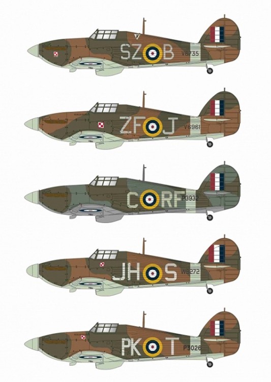 Model Maker Decals MD32219 Hawker Hurricane Mk.II/Mk.IV in Polish service part 1 1/32
