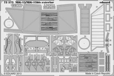 Eduard 72575 MiG-15/MiG-15bis exterior