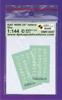 4+ Publications DMK-14447 1/144 Decals RAF WWII 24" Sky letters (2 sets)