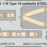 Eduard 33239 1/32 I-16 Type 10 seatbelts STEEL (ICM)