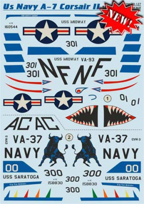 Print Scale 48-127 A-7 Corsair II US Navy (incl.stencils) Part 2 1/48