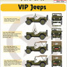 Hm Decals HMDT72038 1/72 Decals Jeep Willys MB/Ford GPW VIP Jeeps 1