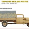 Miniart 35371 Tempo E400 Hochlader Pritsche, German 3-wheel 1/35