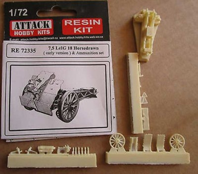 Attack Hobby RE72335 7,5cm LeIG 18 Horsedrawn (early version) 1/72