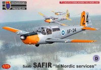 Kovozavody Prostejov 72524 SAAB Safir 'In Nordic services' (4x camo) 1/72