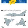 4+ Publications DMF72008 Decals Eurofighter Two-seater 1/72