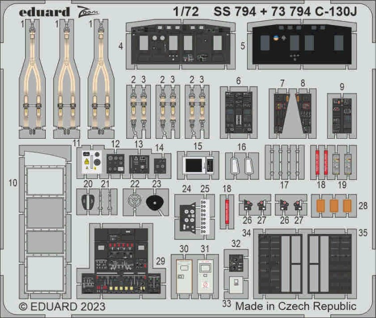 Eduard BIG72173 C-130J PART I (ZVE) 1/72