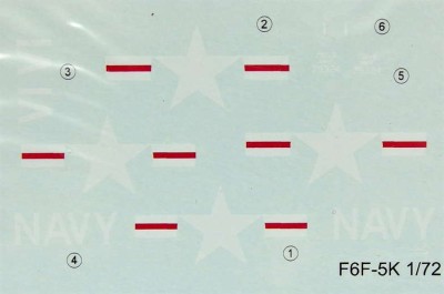 LF Model C72155 Decals F6F-5K Hellcat Drone over Korea 1/72