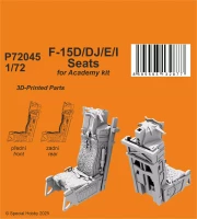 CMK P72045 F-15 D/DJ/E/I seats (ACAD) 3D-Printed 1/72