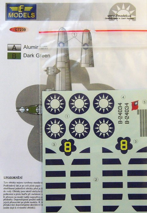 LF Model C7239 Decals B-24M Liberator over China(ACAD) 1/72
