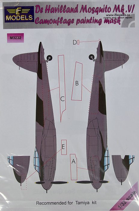 LF Model M3232 Mask De Havilland Mosquito Mk.VI (TAM) 1/32