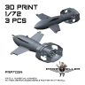 77 Propeller 77PRP-7034 Fritz X Ruhrstahl/ PC 1400X German bomb (3x) 1/72