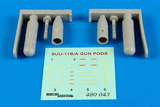 Aerobonus 480043 SUU-11B/A gun container 1/48