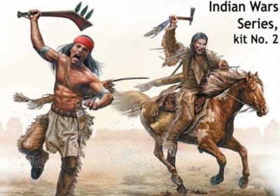 Master box 35192 Indian Wars Series, kit No. 2. Tomahawk Charge 1/35