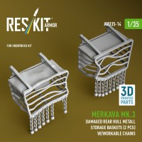 Reskit AVU35014 Merkava Mk.3 damaged rear hull metall (HOBB) 1/35