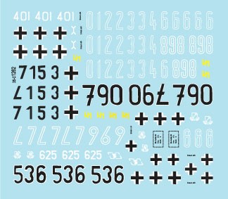 Star Decals 35-C1262 Pz.Kpfw.IV in Normandy and France # 2.Pz.Kpfw.IV Ausf.H and Ausf.J 9. Pz-Division, 2. SS-Pz-Div. 'Das Reich', 12. SS-Pz-Div. 'Hitlerjugend' 10. SS-Pz-Div. 'Frundsberg' (unconfirmed), Tank '790' (unconfirmed unit) 1/35