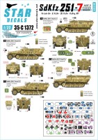 Star Decals 35-C1372 Sd.Kfz.251/7 PionierwagenSd.Kfz.251/7 Ausf.D.Pz.Lehr Division, 9.Pz-Division, 20.Pz-Division and Pz.Brigade 107 1/35