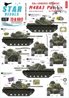 Star Decals 72-A1017 M48A3 Patton.69th Armored Regiment in Vietnam 1/72