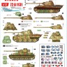 Star Decals 72-A1131 Windhund # 3. Panther Ausf.G from Pz-Reg. 16 and Pz-Brigade 111, and Pz.Kpfw.IV Ausf.J from 116. Pz Div. Windhund 1/72