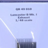 QuickBoost QB49010 Lancaster Mk.I exhaust (HK MOD.) 1/48