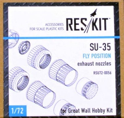 Reskit RSU72-0056 Su-35 fly position exhaust nozzles (GWH) 1/72