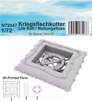 CMK N72047 Kriegsfischkutter Life Raft (3D-Printed) 1/72
