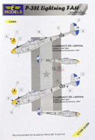 Lf Model C4404 Decals P-38L Lightning FAH 1/144