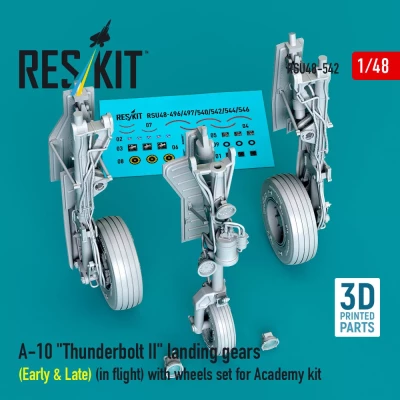 Reskit U48542 A-10 landing gears early &amp; late (ACAD) 1/48