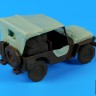 Black Dog T35275 Jeep engine insulation + canvas (designed to be used with Tamiya kits) 1/35