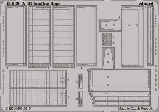 Eduard 48649 A-4B landing flaps Hasegawa