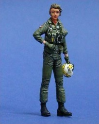 Girls G-35005 Девушка-военный летчик, современная 1:35