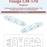 Peewit M144036 Canopy mask Fouga CM.170 Magister (MINIW.) 1/144