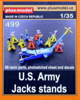 Plus model 499 1/35 US Army Jacks stands (98 res.parts,PE&decal)