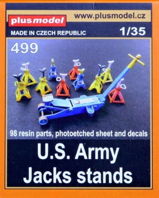 Plus model 499 1/35 US Army Jacks stands (98 res.parts,PE&amp;decal)