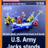 Plus model 499 1/35 US Army Jacks stands (98 res.parts,PE&decal)