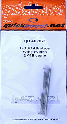 QuickBoost QB48857 L-39C Albatros wing pylons (SP.HOB./EDU) 1/48