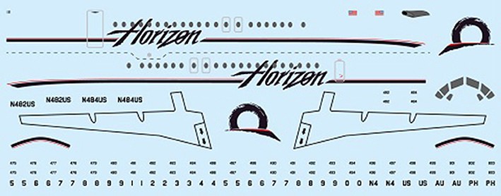 F-rsin Plastic FRP4116 Fokker F-28-4000 Horizon Air 1/144