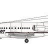 F-rsin Plastic FRP4116 Fokker F-28-4000 Horizon Air 1/144