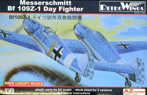 RetroWings RTW-72002 1/72 Messerschmitt Bf 109Z-1 Day Fighter