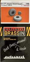 Eduard 6481025 BRASSIN B-17F wheels block tread (EDU) 1/48